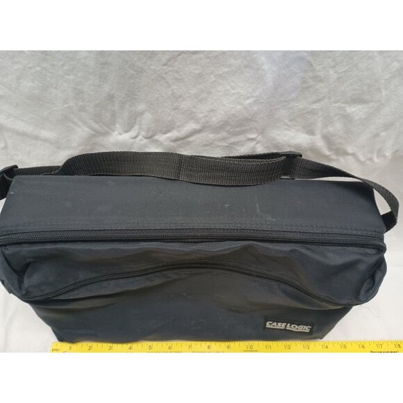 1990s Case Logic 30 Cassette Tape Carrying Case Bag Adjustable Strap Vintage EUC - Picture 2 of 8